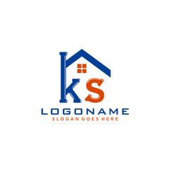 KS Initial for Plumbing Service logo icon vector