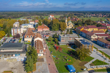 Naklejka premium Đurđevac, Koprivnica Križevci County, Croatia – October 12, 2019: The Days of Fruits of Koprivnica Križevci County