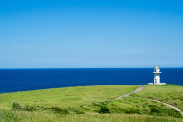 Fototapeta na wymiar 五島列島宇久島の対馬瀬灯台
