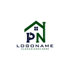 PN Initial for Plumbing Service logo icon vector