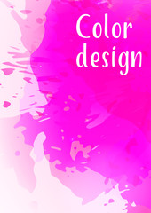 Vector watercolor background.