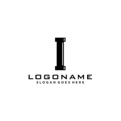 I Initial for Plumbing Service logo icon vector