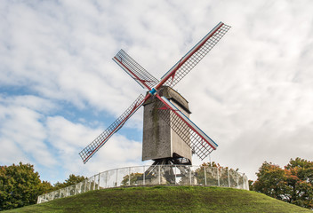 Fototapeta na wymiar Old windmill in Belgium