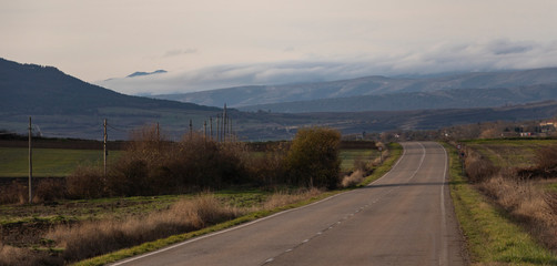 road in mountains