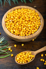 sea buckthorn in a plate