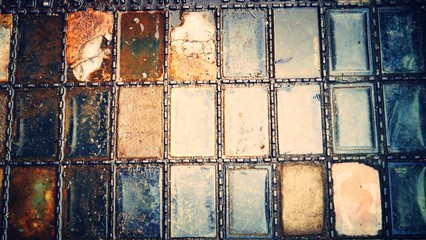 Vintage glass drain cover