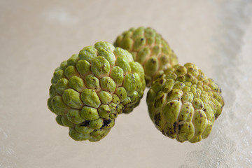 Fototapeta premium Harvested Sugar apples fruit (Annona squamosa)
