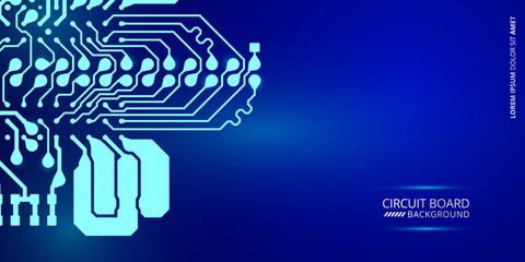 Abstract futuristic digital technology background. Circuit board design background. Vector illustration eps 10.