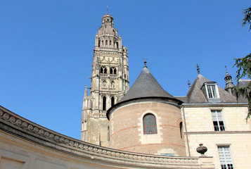 Fototapeta na wymiar Titure de la ville de Tours