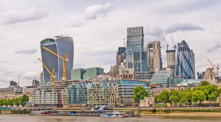 View on the city of London