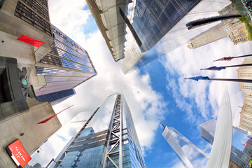 Skyscrapers in New York City downtown 