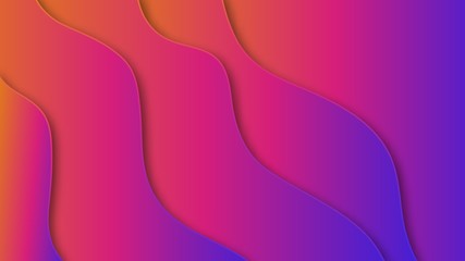 Abstract paper cut background with relief layers. Vector colorful composition with fluid wavy shapes. Applicable for wallpapers, banners, business presentations, flyers, posters and invitations.