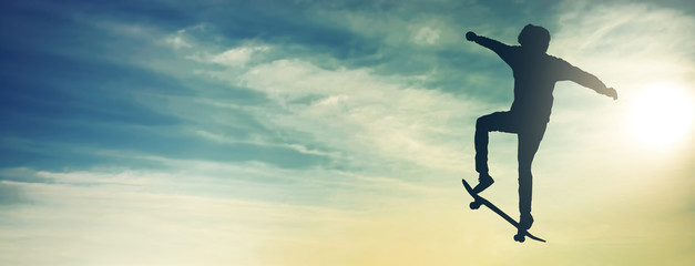 boy with skateboard © ginettigino