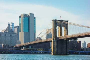 New York and Brooklyn bridge