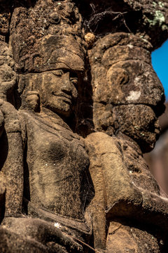 Lepper King Terrace, Angkor Thom ancient city, Siem Reap, Cambodia 