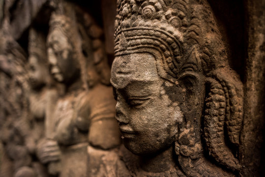 Lepper King Terrace, Angkor Thom ancient city, Siem Reap, Cambodia 