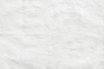 White paper crumpled, texture background.