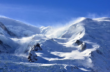 mountains in winter