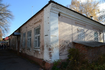 Old merchant building in the city of Ryazhsk, Ryazan region