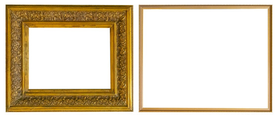 Antique gold antique picture frames