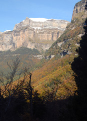 Paisajes de ordesa en Otoño. Huesca.España