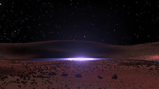 Water on Mars ancient martian oasis scifi science space video background