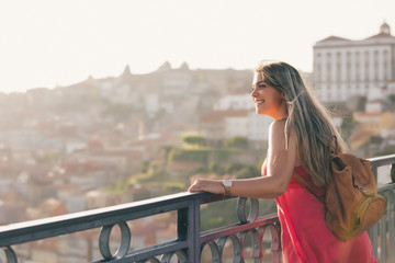 Young enjoying the city of Porto - Portugal