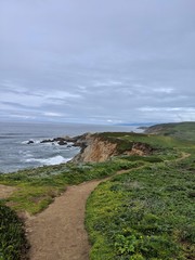 Fototapeta na wymiar Ocean Cliff hiking trail