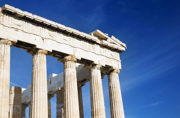 Parthenon on the Acropolis in Athens, Greece