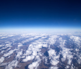 Fototapeta na wymiar Aerial sky and clouds background