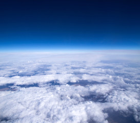 Fototapeta na wymiar Aerial sky and clouds background