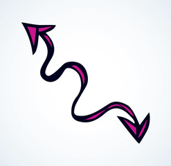 Obraz premium Arrow symbol. Vector drawing