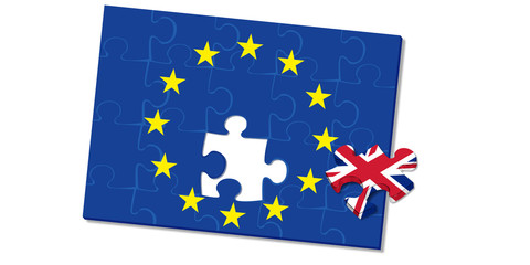 Brexit Konzept - Großbritannien  verlässt die Europäische Union
