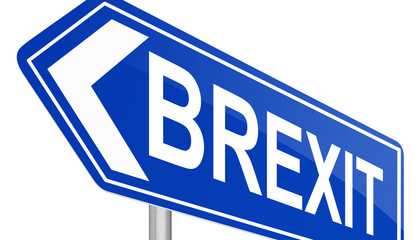 Obraz premium Brexit Konzept - Großbritannien verlässt die Europäische Union