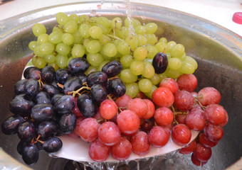 sweet red green grape berries for healthy and vitamin nutrition