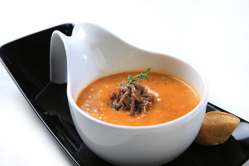 traditional turkish soup white background