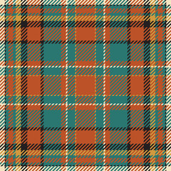 Tartan scotland seamless plaid pattern vector. Retro background fabric. Vintage check color square geometric texture.
