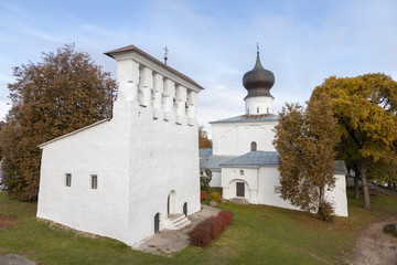 Five-span belfry near the assumption Church from Paromenya
