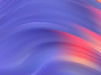 Creative background with abstract acrylic painted waves. Beautiful marble texture. Blue and pink colors.