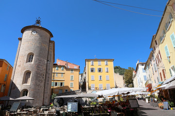 Fototapeta na wymiar France, Provence region, Hyeres, market place