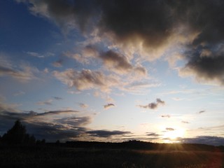 sky with clouds