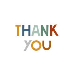 Thank you Hand drawn word. Hand drown font.