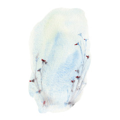 watercolor spots set.