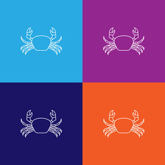 crab icon. Element of popular sea animals icon. Premium quality graphic design. Signs, symbols collection icon for websites, web design