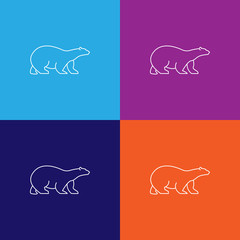 polar bear icon. Element of popular sea animals icon. Premium quality graphic design. Signs, symbols collection icon for websites, web design