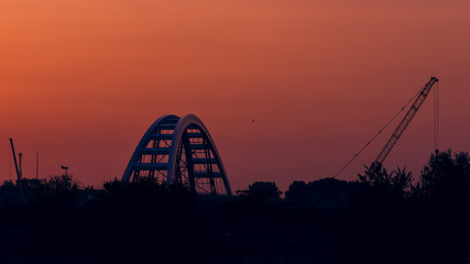 bridge at sunset