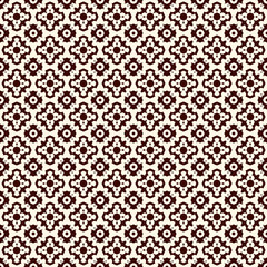 Ancient mosaic wallpaper with floral motif. Eclectic ceramic tile ornament. Ethnic style seamless surface pattern.