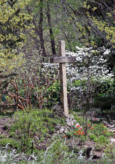 cross in cemetery