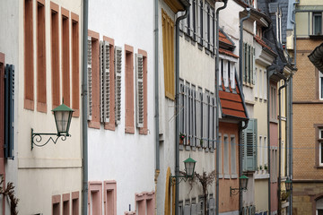 Hausfassaden in Heidelberg