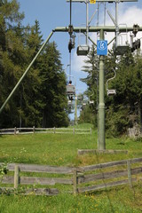 Sessellift im Sommer